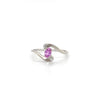 Estate 14kt White Gold Pink Topaz Fashion Ring