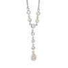 Estate 14kt White Gold Diamond Drop Down Necklace (1.00ct)