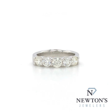 Platinum 5 Diamond Stackable Fashion Band (1.53ct TW)