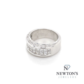 Estate 14kt White Gold Diamond Ladies Band (1.55ct)