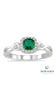 10kt White Gold Cushion Cut Emerald Fashion Ring