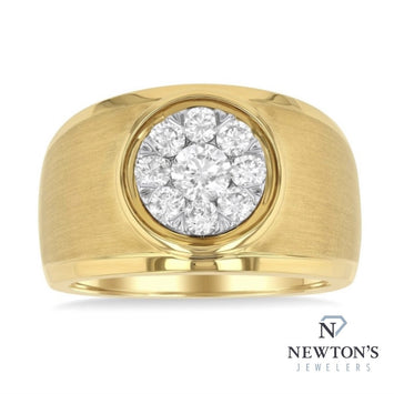 10kt Yellow Gold Diamond Gentleman's Illusion Ring (1.00ct)