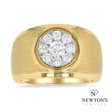 10kt Yellow Gold Diamond Gentleman's Illusion Ring (1.00ct)
