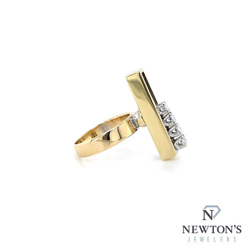 Estate 14kt Yellow Gold Diamond Ring