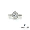Estate 14kt White Gold Diamond Engagement Ring