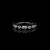 14kt White Gold Mixed Shape Diamond Stackable