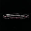 14kt White Gold Ruby & Diamond Flex Bangle Bracelet