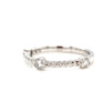 14kt White Gold Diamond Twist Stackable Band