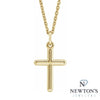 14kt Yellow Gold Cross with Chain