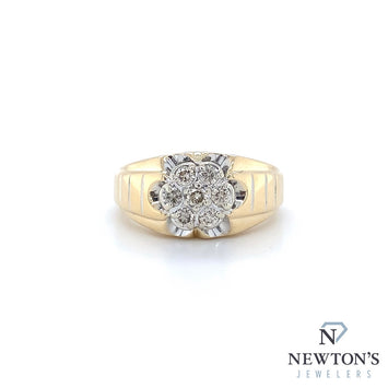 Estate 10kt Yellow Gold Gents Ring