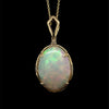14kt Yellow Gold Australian Opal and Diamond Necklace