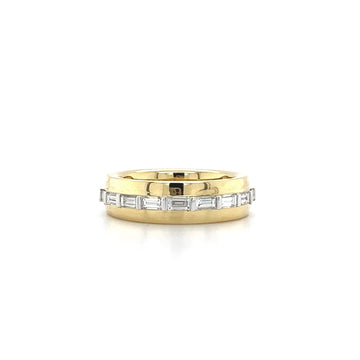 18kt Yellow and White Gold Diamond Band
