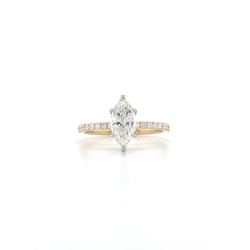 14kt Yellow Gold Marquise Diamond Engagement Ring (1.01ctr)