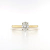 14kt Yellow Gold Oval Diamond Engagement Ring