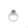 Estate 14kt White Gold 0.31 Center Princess Cut Engagement Ring