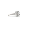 Estate 14kt White Gold 0.31 Center Princess Cut Engagement Ring
