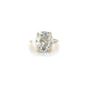 18kt Yellow Gold 5.88ct Old Mine-Cut Elongated Diamond Engagement Ring