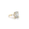 18kt Yellow Gold 5.88ct Old Mine-Cut Elongated Diamond Engagement Ring