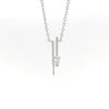 18kt White Gold Fashion Pear Shape Diamond Necklace