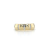 18kt Yellow Gold Diamond Knife Edge Ring