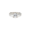 14kt White Gold Round Brilliant Engagement Ring