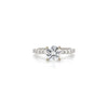 14kt White Gold Round Engagement Ring