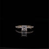 14kt Yellow Gold Princess Cut Engagement Ring