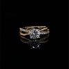 14kt Yellow Gold Brilliant Cut Engagement Ring