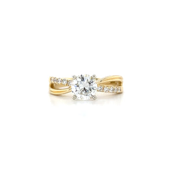 14kt Yellow Gold Brilliant Cut Engagement Ring