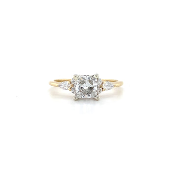 14kt Yellow Gold Princess Cut Diamond Engagement Ring