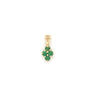 Estate 14kt Yellow Gold Emerald Pendant