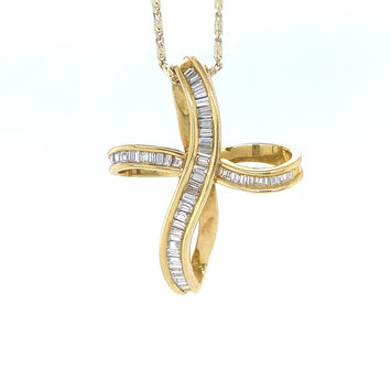 18kt Yellow Gold Cross Pendant