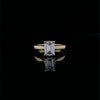 14kt Yellow Gold Emerald Cut Engagement Ring