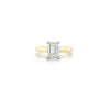14kt Yellow Gold Emerald Cut Engagement Ring