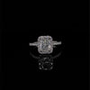 14kt White Gold Radiant Cut Diamond Engagement Ring