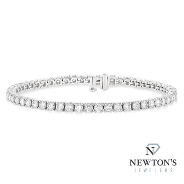 14kt White Gold Diamond Tennis Bracelet (3.04ct)