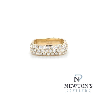 14kt Yellow Gold & Diamond Square Fashion Ring (1.17ct)