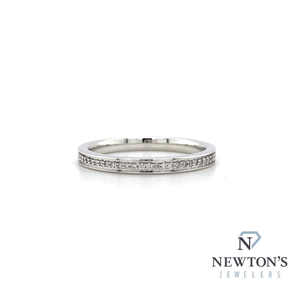 14kt White Gold Diamond Stackable Band (0.17ct)