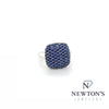 Estate 14kt White Gold Pave Sapphire Fashion Ring (1.00ct)