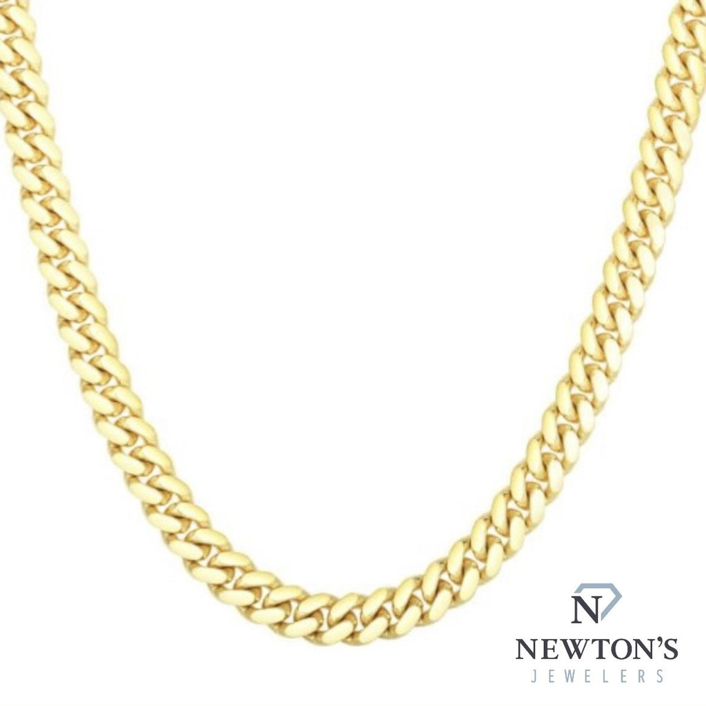 10kt Yellow Gold 6.1mm Cuban Link Chain (22")