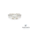 14kt White Gold Princess Cut Diamond Engagement Ring (1.70ct)