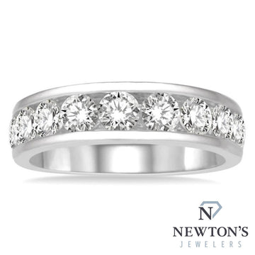 14kt White Gold Channel Set 11 Diamond Band (2.00ct)