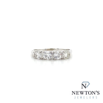 Estate 14kt White Gold Diamond Ring