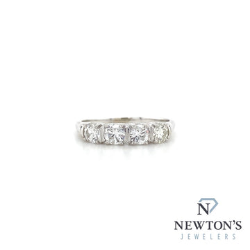 Estate 14kt White Gold Diamond Ring