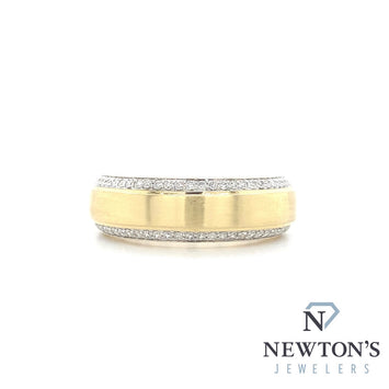 14kt Yellow Gold Diamond Gent's Ring