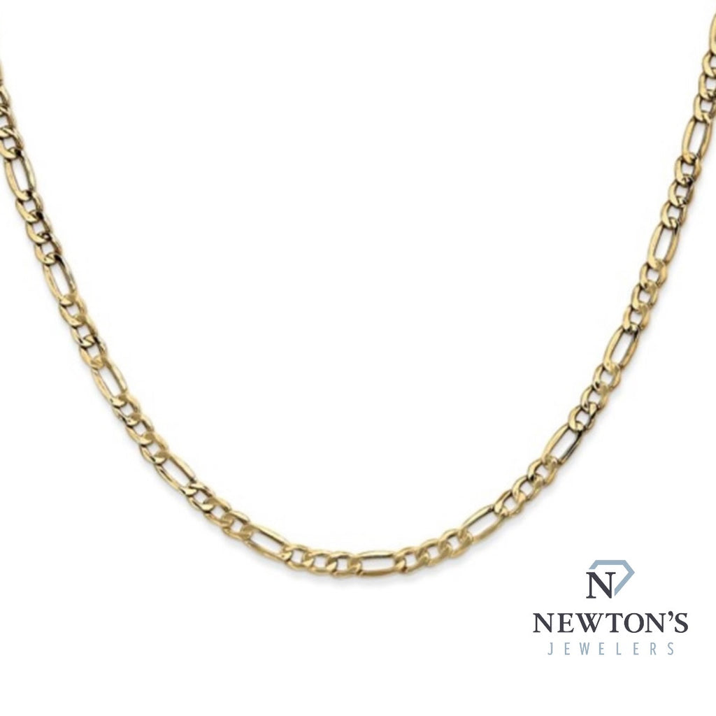 14kt Yellow Gold 3.5mm Figaro Chain (18")