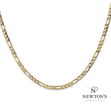 14kt Yellow Gold 3.5mm Figaro Chain (18