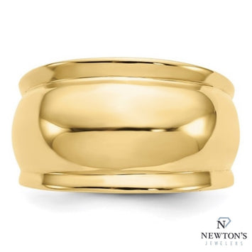 14kt Yellow Gold Dome Style Fashion Ring (12mm)