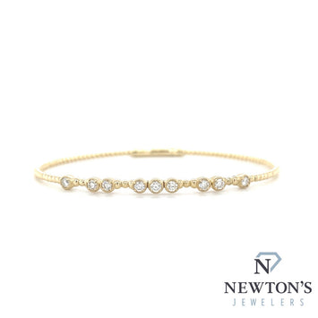 14kt Yellow Gold & Diamond Flex Bangle (0.45ct)
