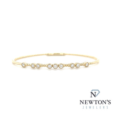 14kt Yellow Gold & Diamond Flex Bangle (0.45ct)